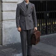 Mens 2-Piece Suit Double-Breasted