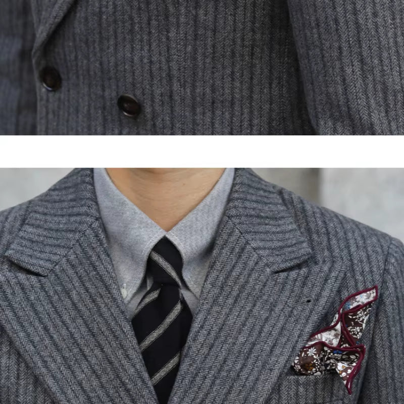 Mens 2-Piece Suit Double-Breasted