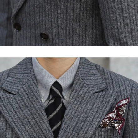 Mens 2-Piece Suit Double-Breasted