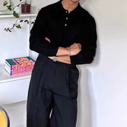 Long Sleeve Knit Polo