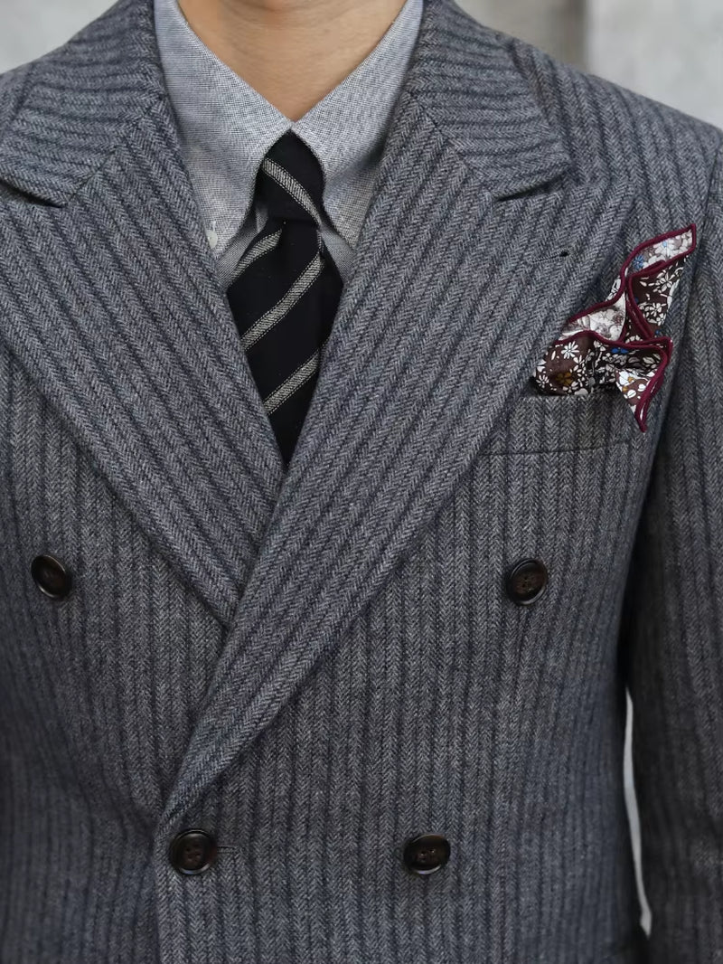 Mens 2-Piece Suit Double-Breasted